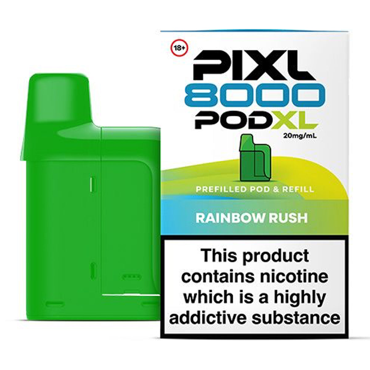 Rainbow Rush Prefilled Pod by PIXL 8000