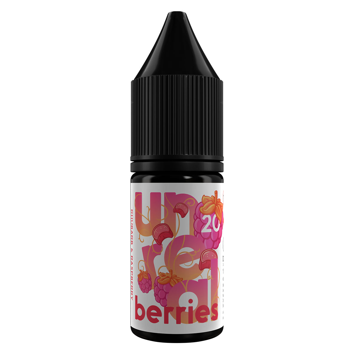 rhubarb raspberry unreal berries 10ml nic salt vape juice