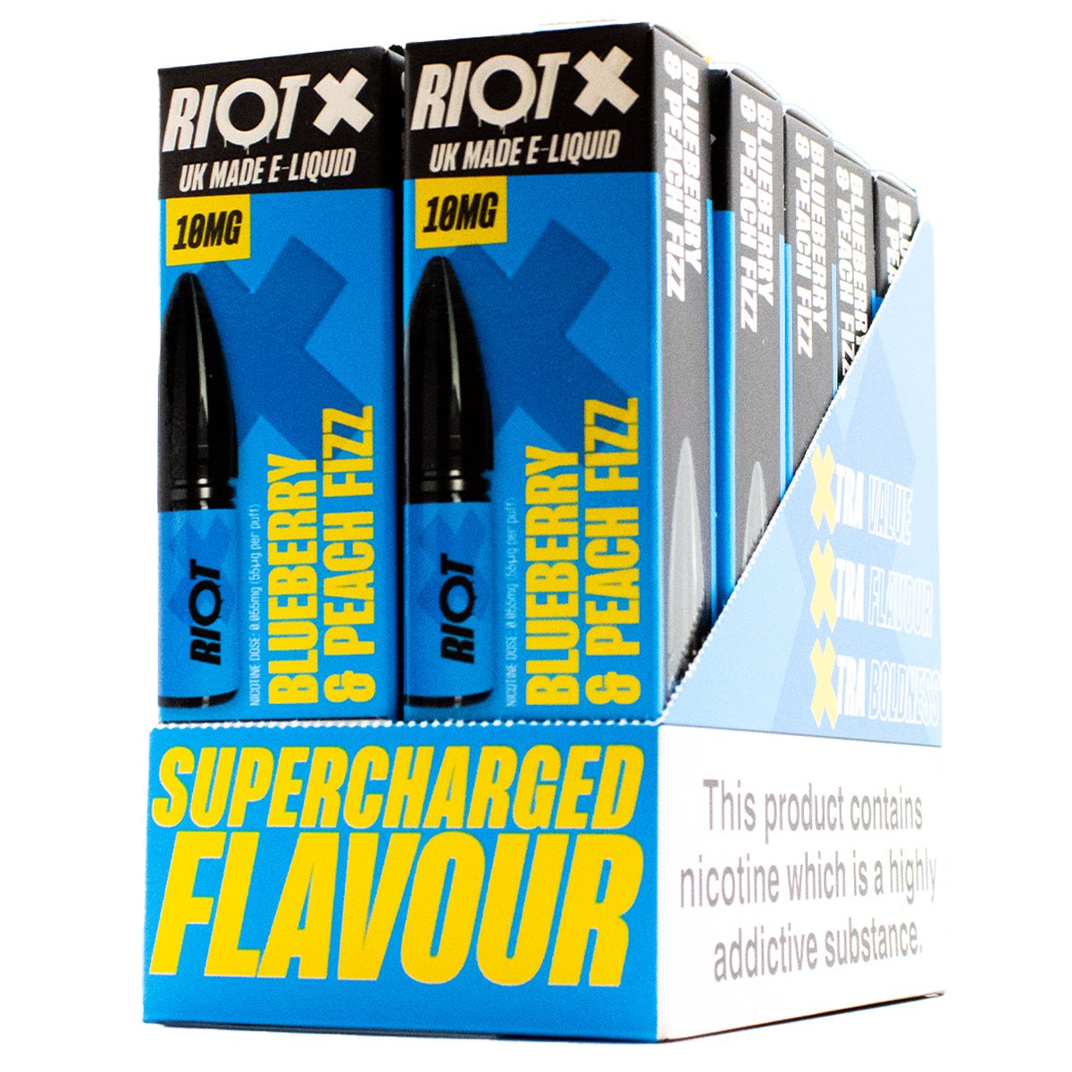 Riot X Nic Salt Riot Squad Bulk Buy Box of 10 - Prime Vapes UK
