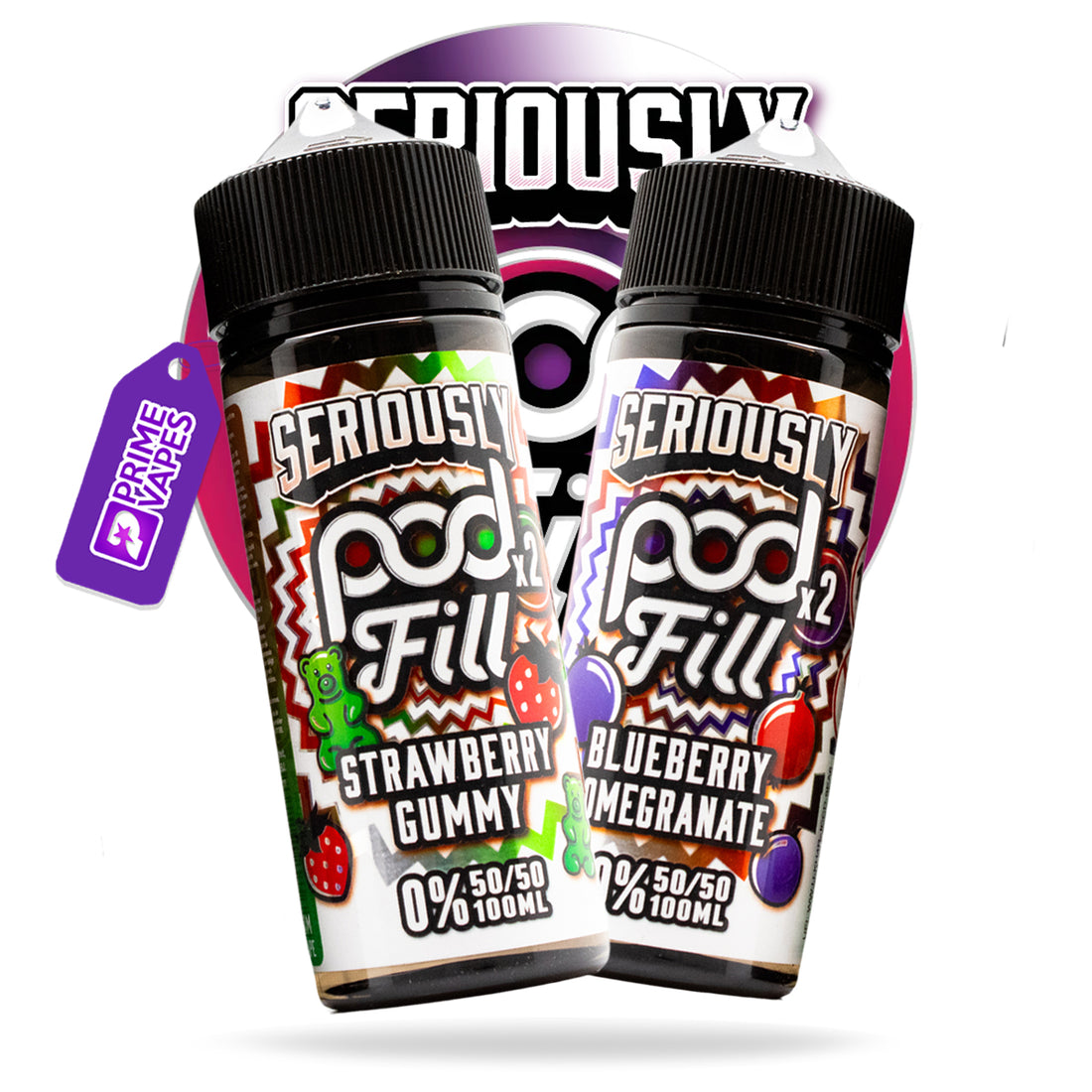 seriously pod fill 2 0mg vape juice by doozy vape co