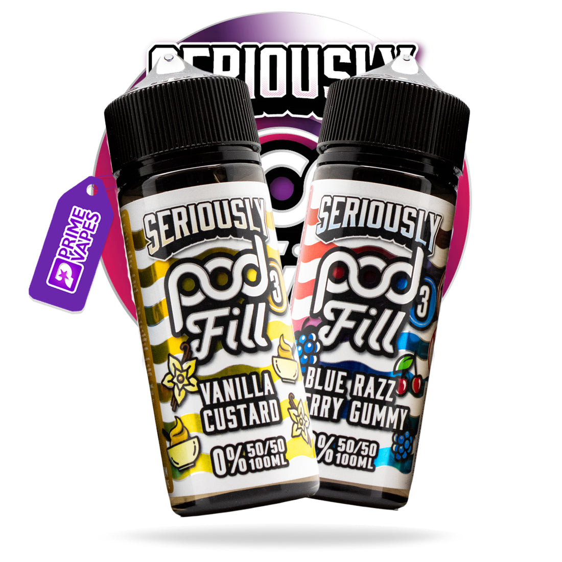 doozy seriously pod fill 3 zero nicotine 100ml shortfill e-liquid