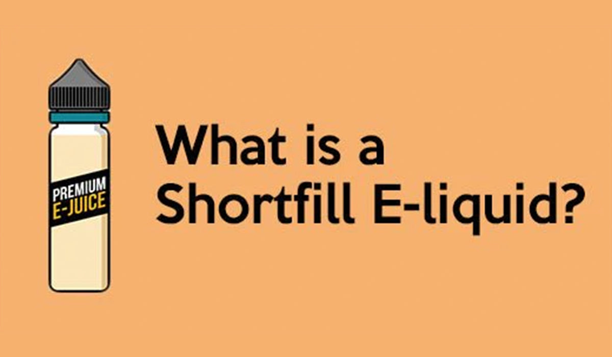 what is a shortfill e-liquid in black text against an orange background