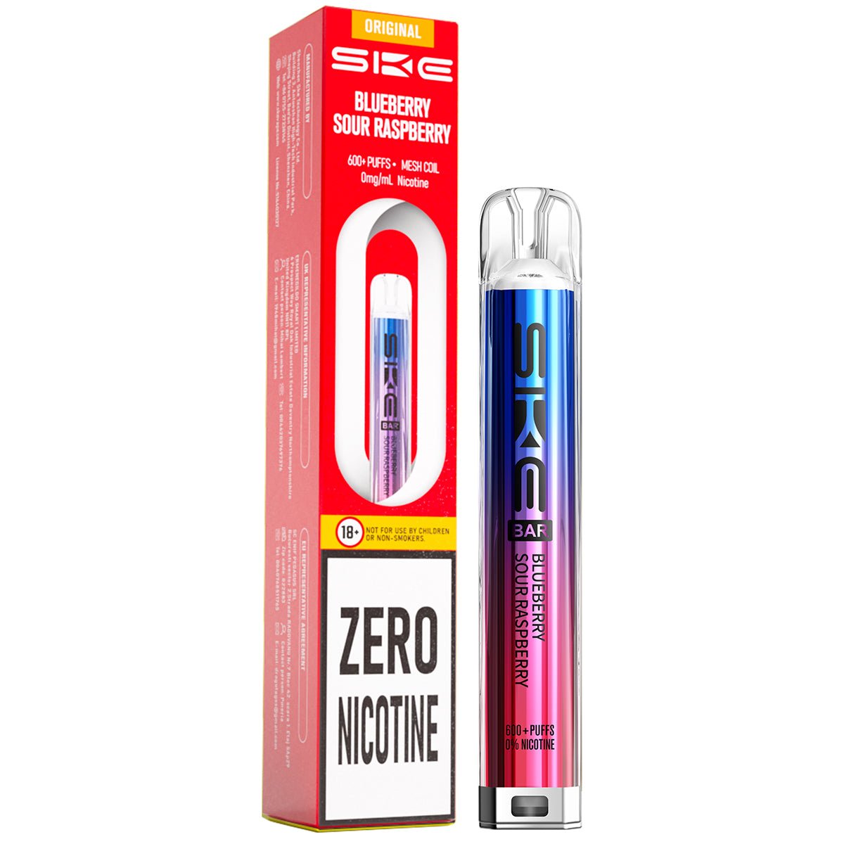 SKE 600 Zero Nicotine Pre - Filled Pod Kit - Prime Vapes UK