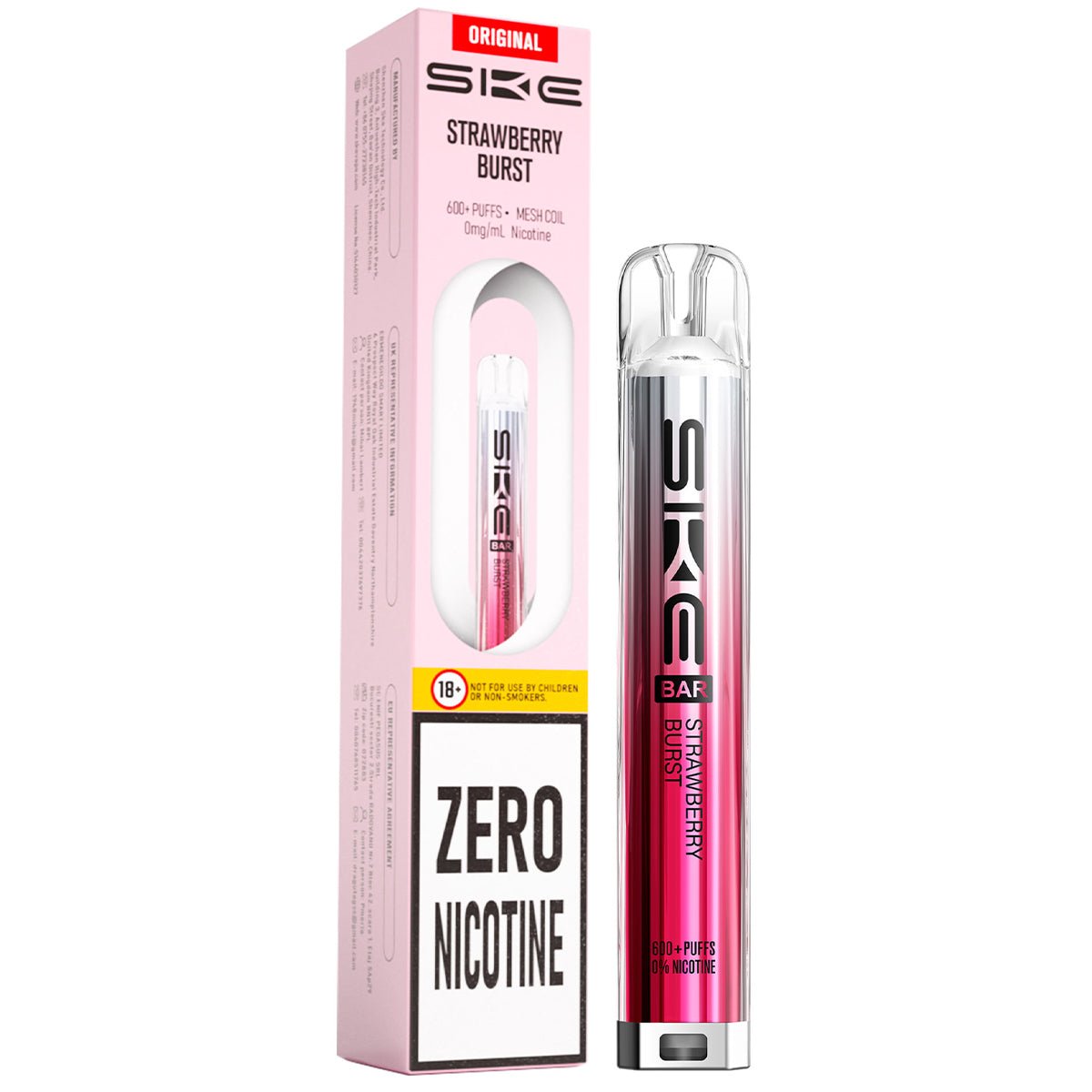 SKE 600 Zero Nicotine Pre - Filled Pod Kit - Prime Vapes UK