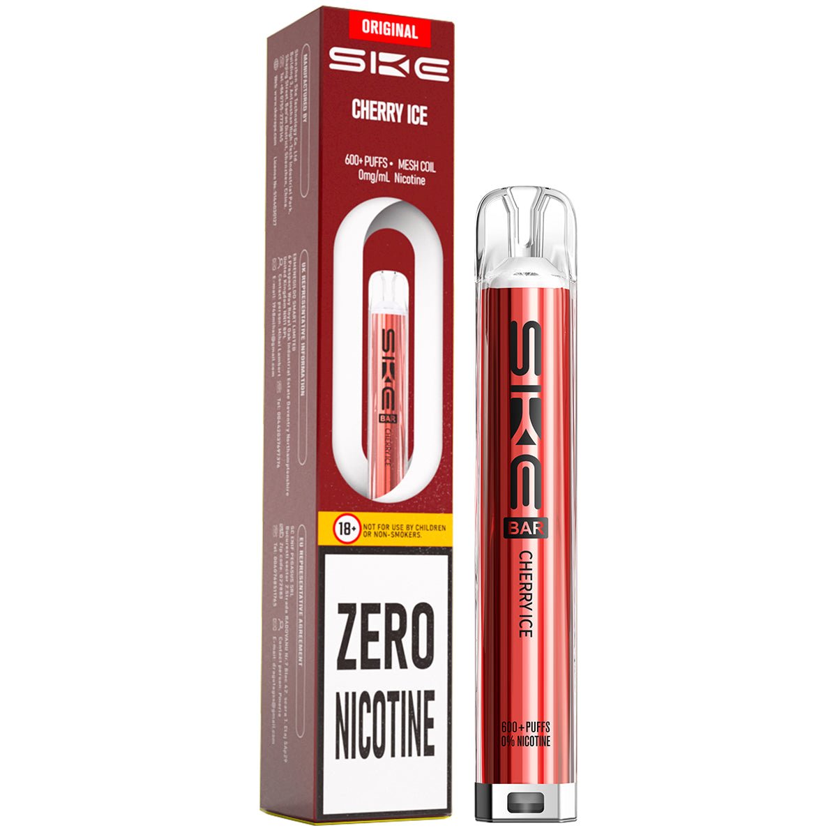 SKE 600 Zero Nicotine Pre - Filled Pod Kit - Prime Vapes UK