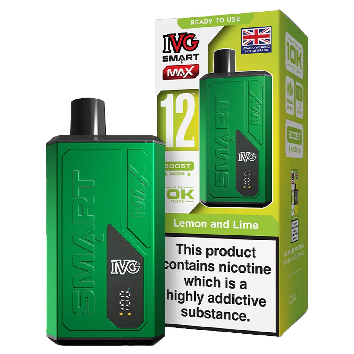 Smart Max 10K Rechargeable Pre-Filled Pod Kit By IVG Prime Vapes UK Smart Max 10K Rechargeable Pre-Filled Pod Kit By IVG Prime Vapes UK