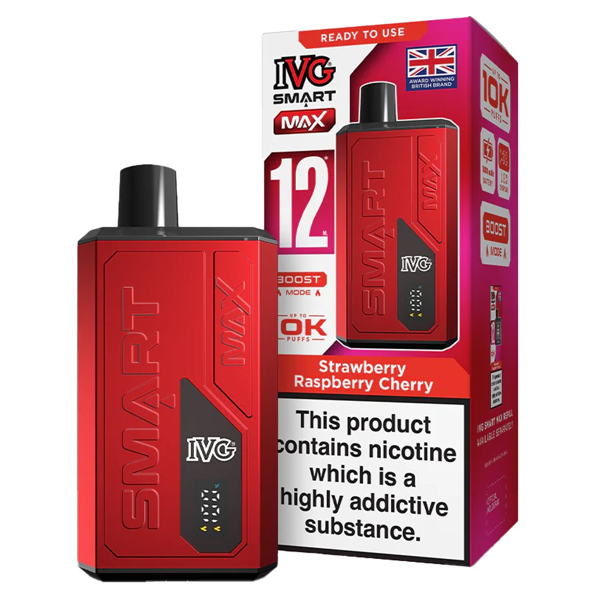 Smart Max 10K Rechargeable Pre-Filled Pod Kit By IVG Prime Vapes UK Smart Max 10K Rechargeable Pre-Filled Pod Kit By IVG Prime Vapes UK