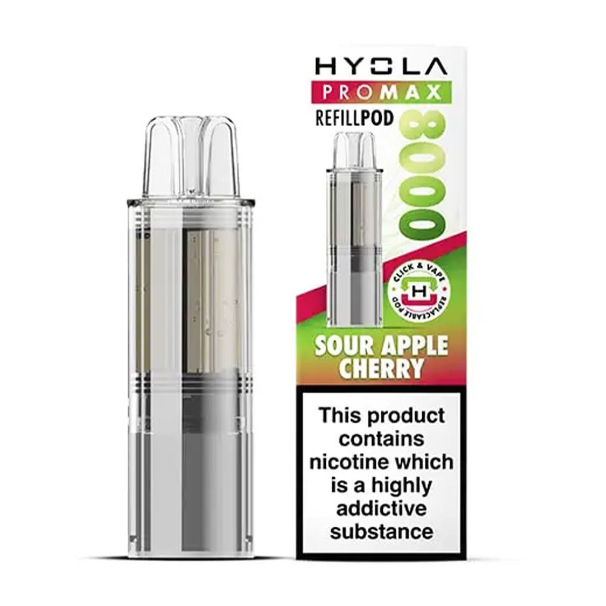 Sour Apple Cherry Pro Max 8000 Prefilled Pod by Hyola - Prime Vapes UK