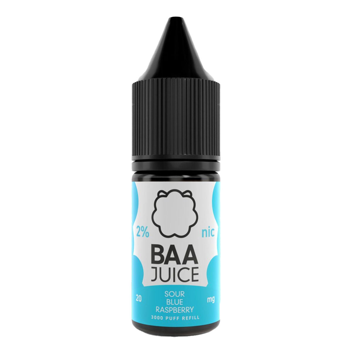 Sour Blue Raspberry 10ml Nic Salt E-liquid By Baa Juice - Prime Vapes UK