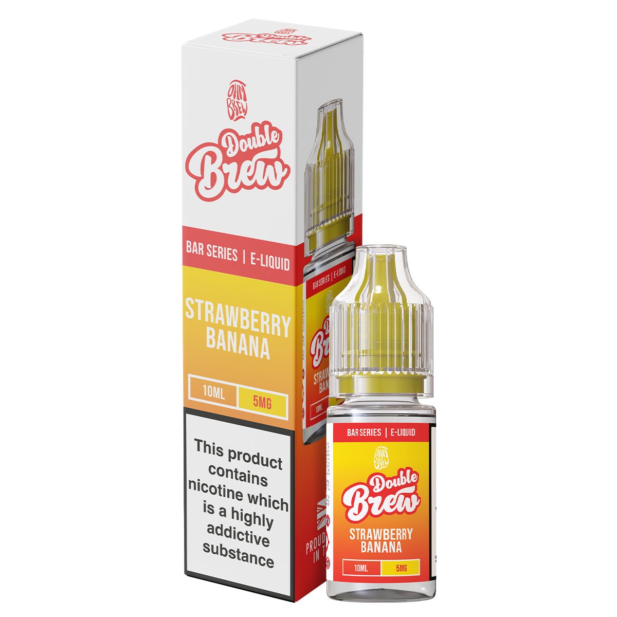 Strawberry Banana Double Brew 10ml Nic Salt By Ohm Brew - Prime Vapes UK
