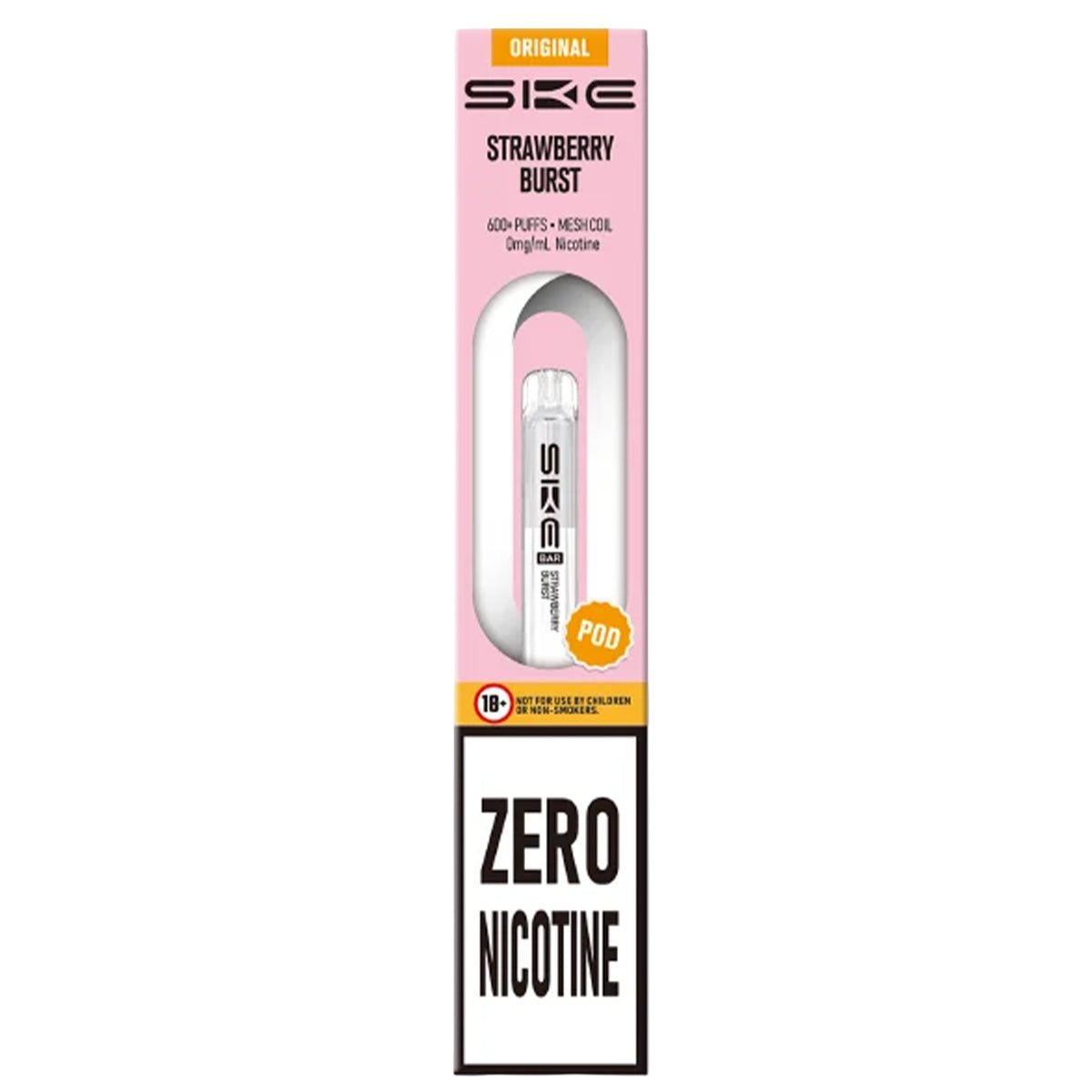 Strawberry Burst Zero Nicotine Pre - Filled Pod by SKE 600 - Prime Vapes UK