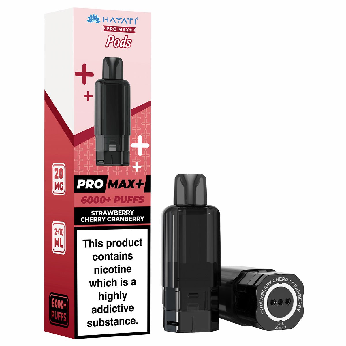 Strawberry Cherry Cranberry Pro Max Plus 6k Prefilled Pod by Hayati - Prime Vapes UK