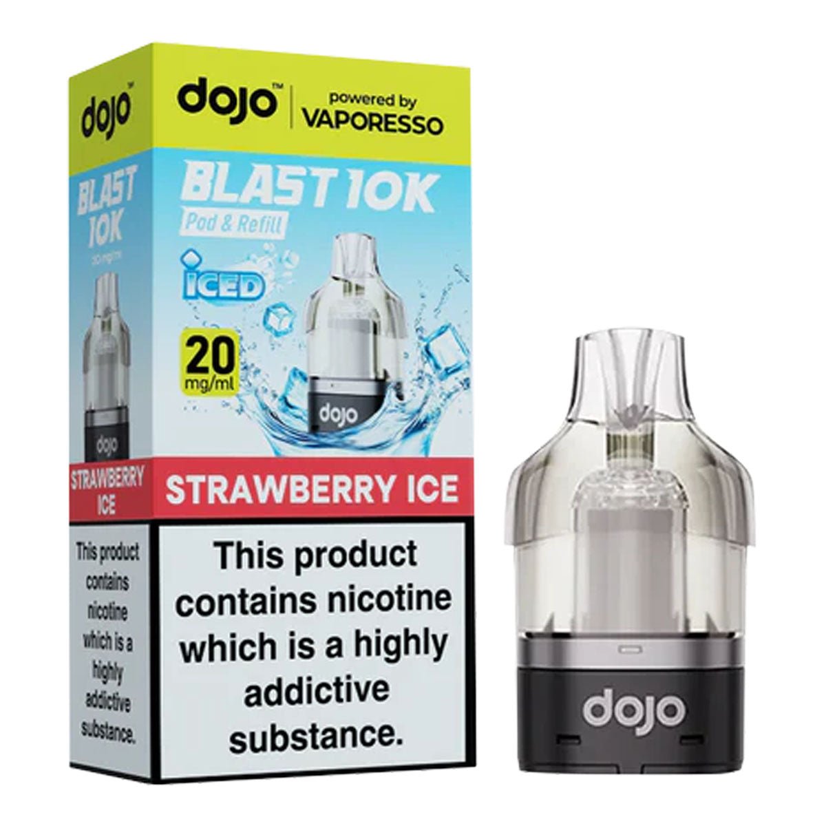 Strawberry Ice Dojo Blast 10K Pre - filled Pod by Vaporesso - Prime Vapes UK