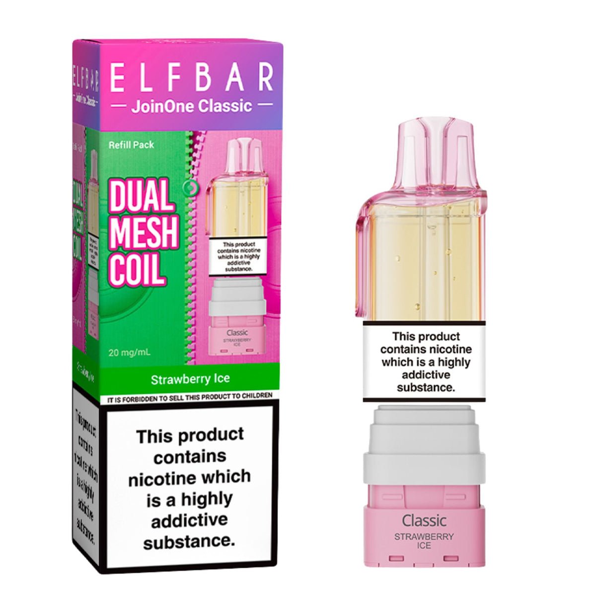 Strawberry Ice JoinOne15 Pre - filled Pod by Elf Bar - Prime Vapes UK