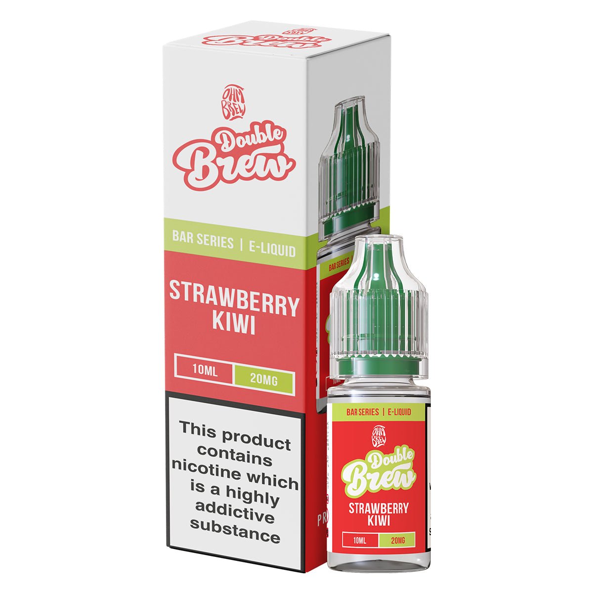 Strawberry Kiwi Double Brew 10ml Nic Salt By Ohm Brew - Prime Vapes UK