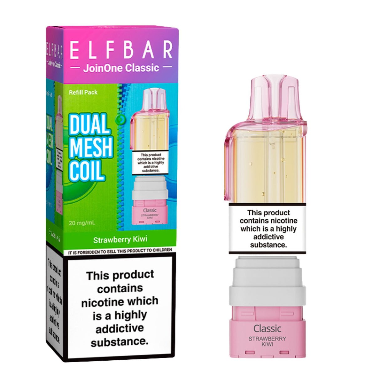 Strawberry Kiwi JoinOne15 Pre - filled Pod by Elf Bar - Prime Vapes UK