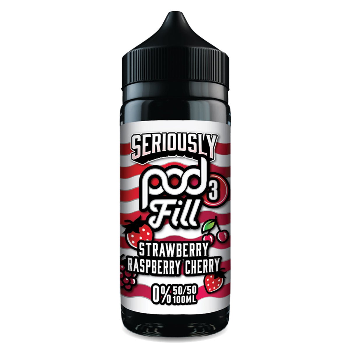 Strawberry Raspberry Cherry 100ml Shortfill By Seriously Pod Fill 3 - Prime Vapes UK