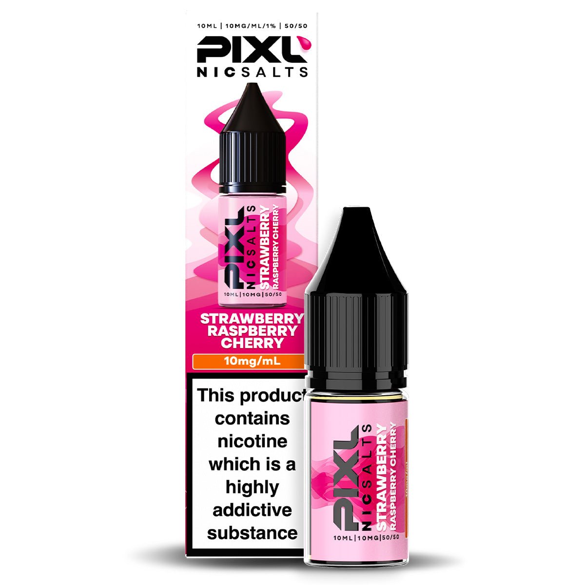 Strawberry Raspberry Cherry 10ml Nic Salt By PIXL Salts - Prime Vapes UK