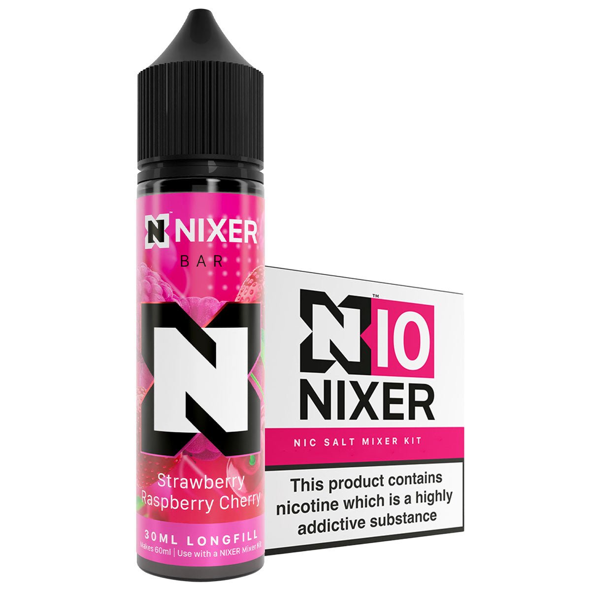 Strawberry Raspberry Cherry 30ml Longfill Concentrate By Nixer - Prime Vapes UK