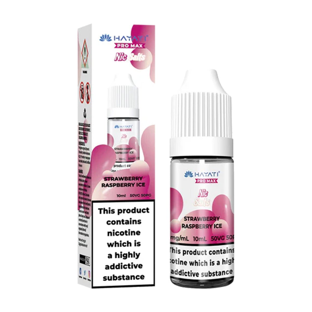 Strawberry Raspberry Ice 10ml Nic Salt By Hayati - Prime Vapes UK
