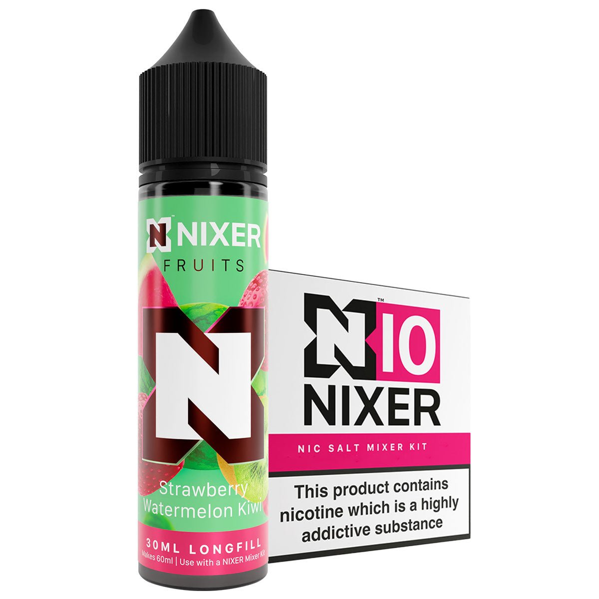 Strawberry Watermelon Kiwi 30ml Longfill Concentrate By Nixer - Prime Vapes UK