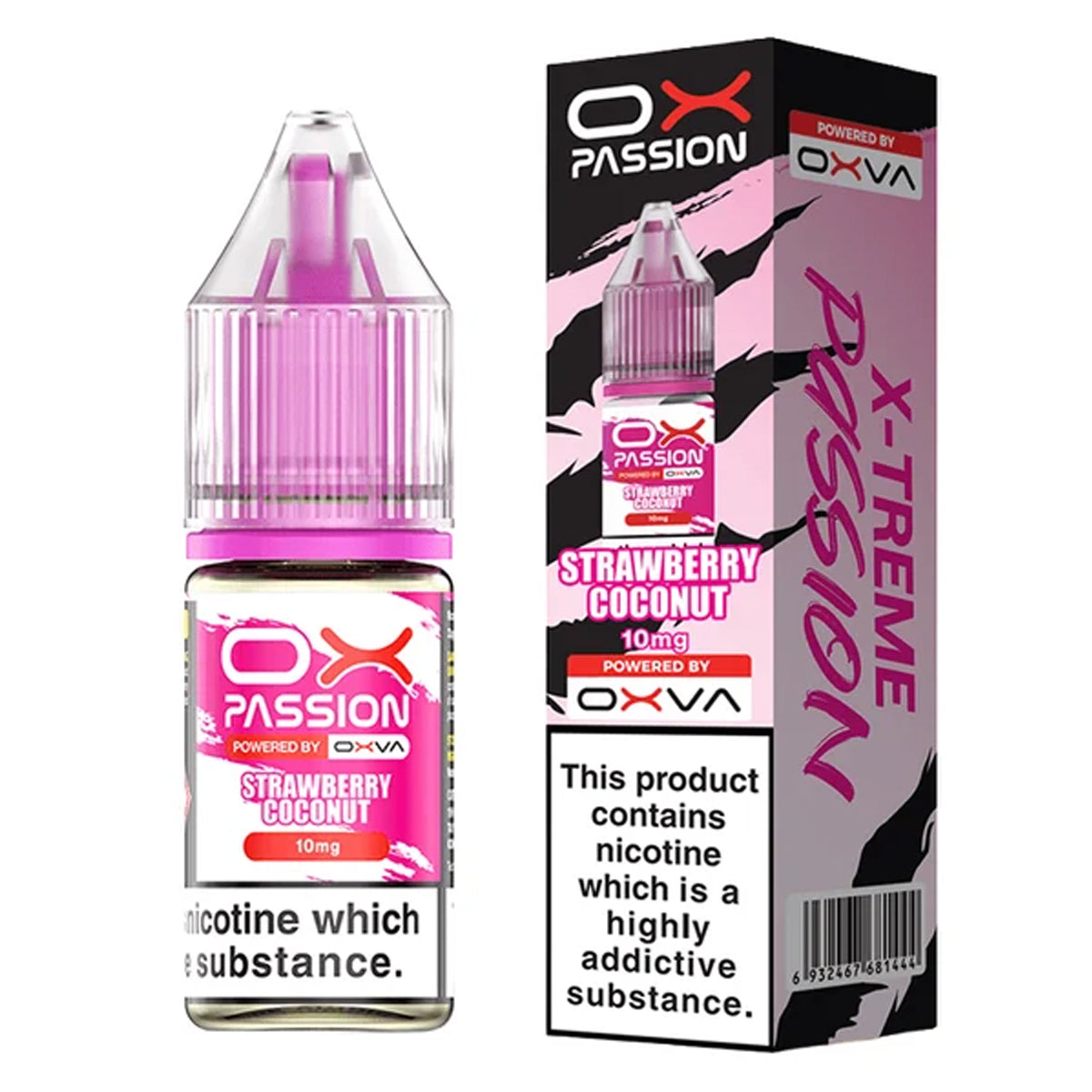 Strawberry Coconut 10ml Nic Salt by OX Passion