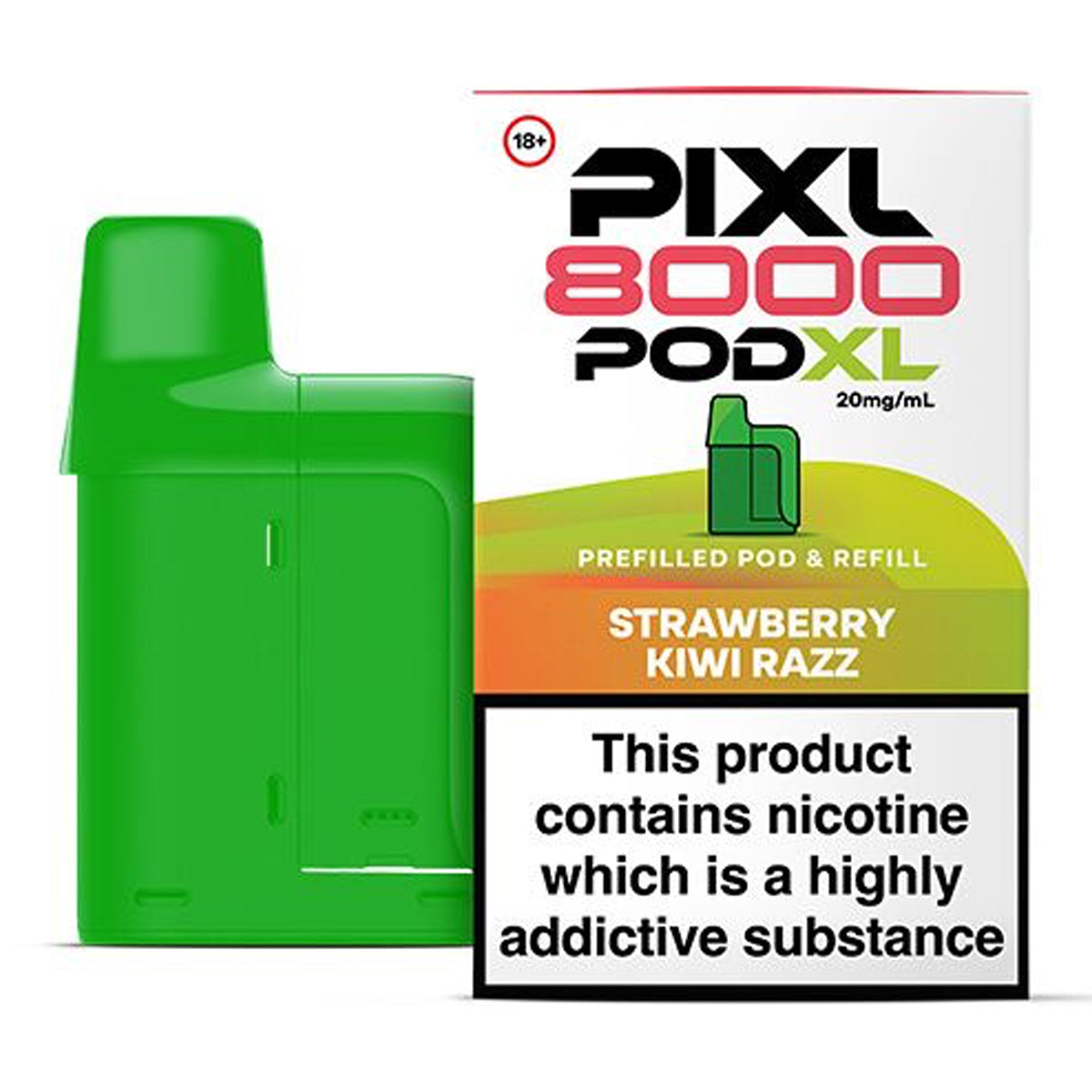 Strawberry Kiwi Razz Prefilled Pod by PIXL 8000