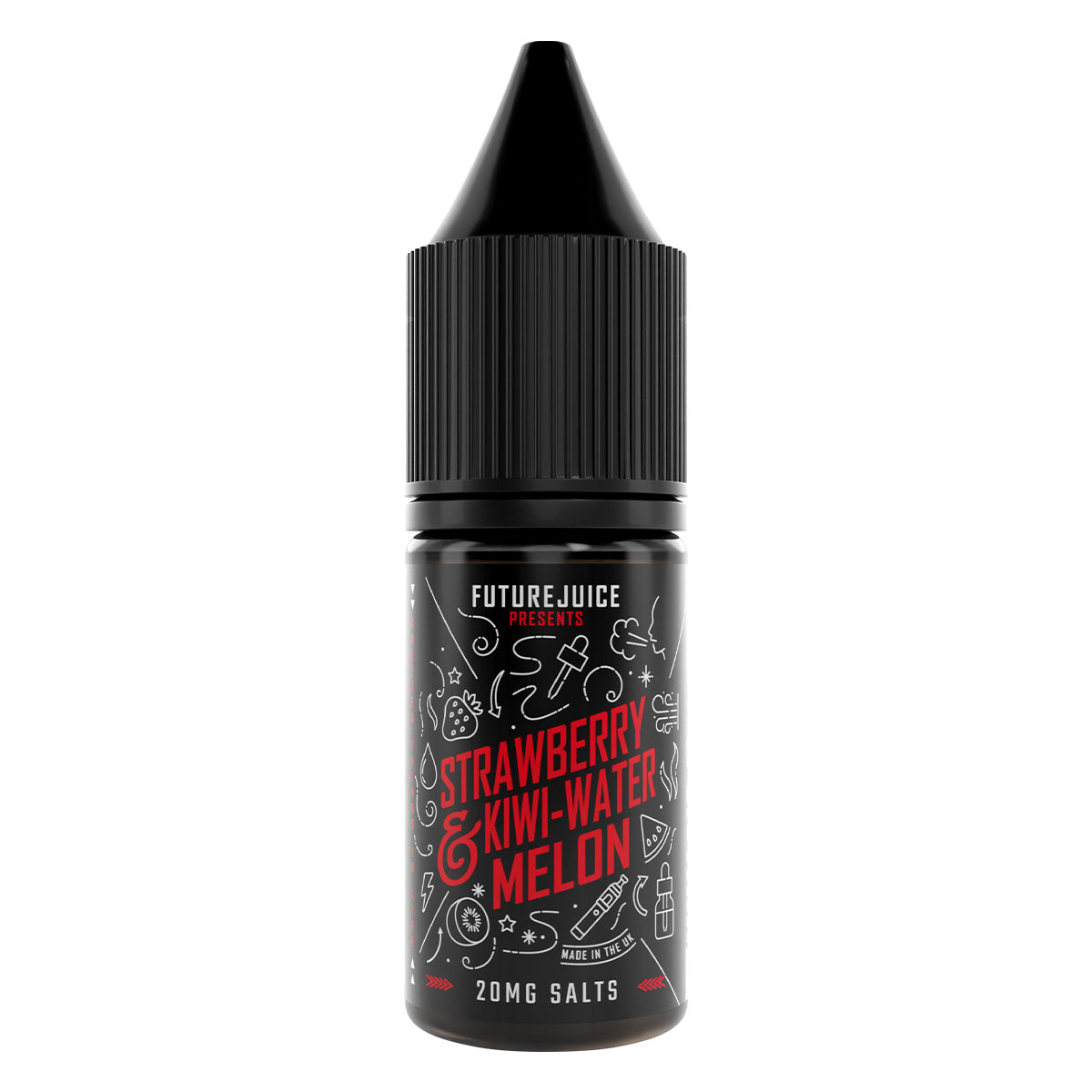 strawberry kiwi watermelon 10ml nic salt eliquid by future juice