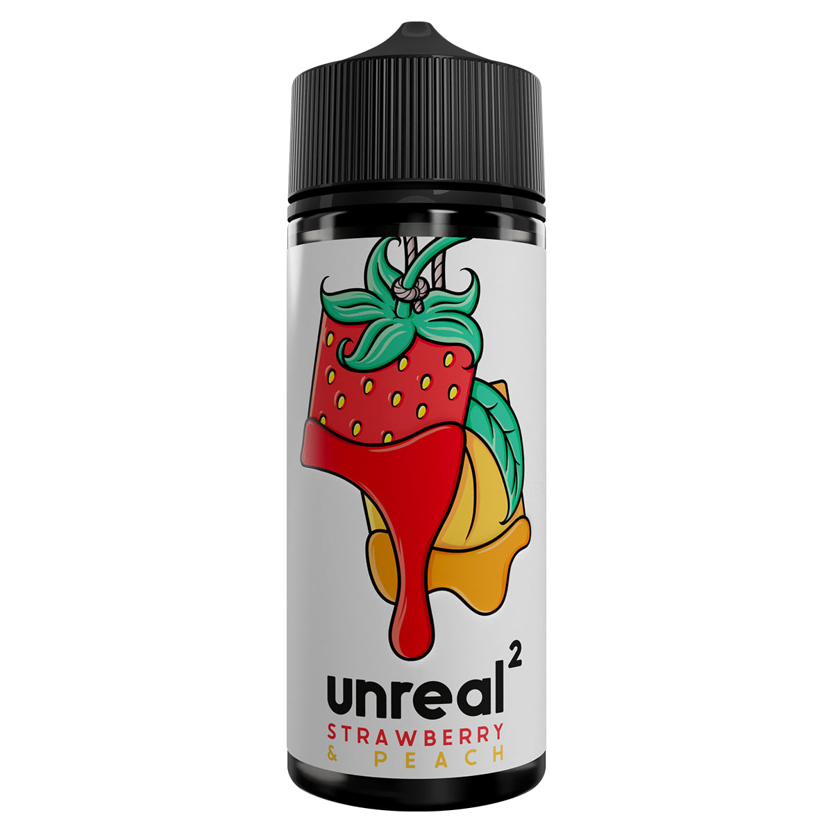 strawberry peach 100ml shortfill vape juice by unreal 2