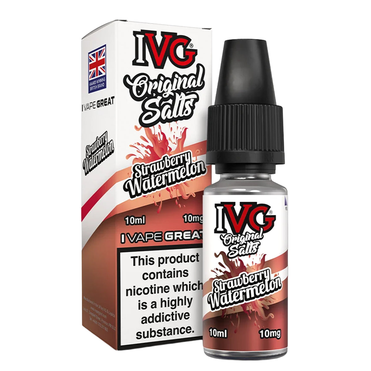 Strawberry Watermelon 10ml Nic Salt by IVG Original Salts