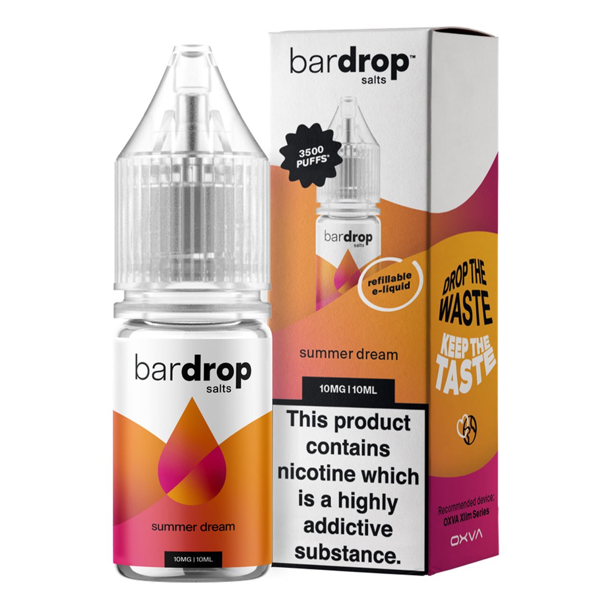 Summer Dream 10ml Nic Salt By Bar Drop Salts - Prime Vapes UK