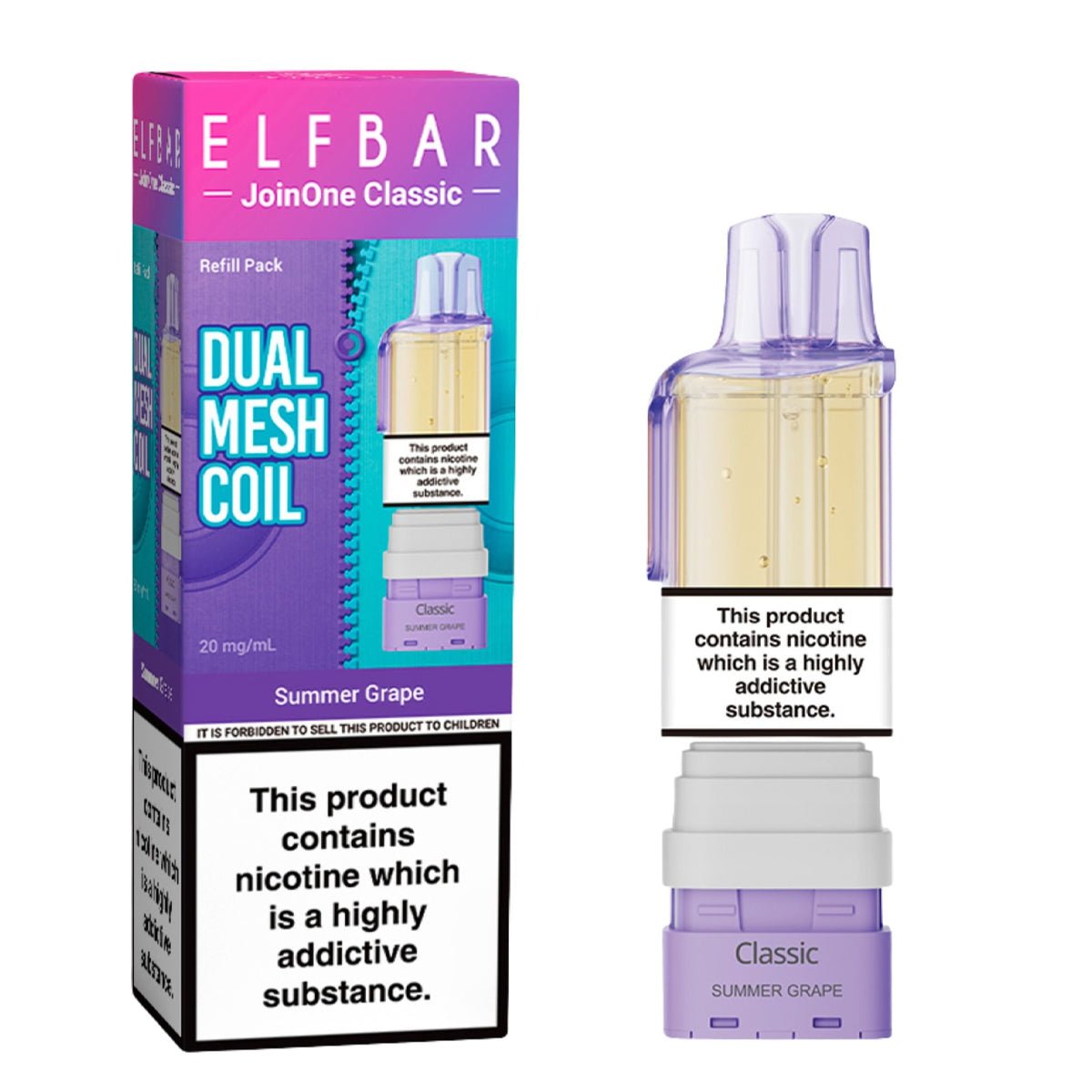 Summer Grape JoinOne15 Pre - filled Pod by Elf Bar - Prime Vapes UK