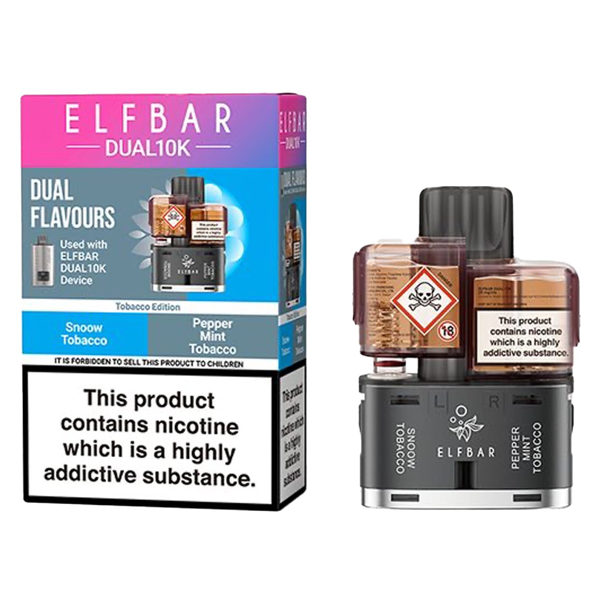 Tobacco Edition Pre - filled Pods By ElfBar 10K Dual - Prime Vapes UK