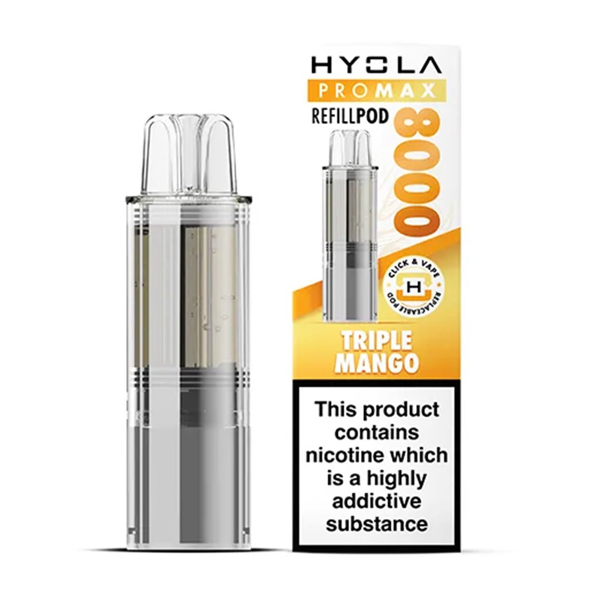 Triple Mango Pro Max 8000 Prefilled Pod by Hyola - Prime Vapes UK