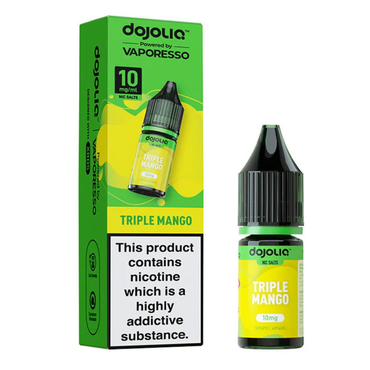 triple mango dojoliq 10ml nic salt vape juice by vaporesso