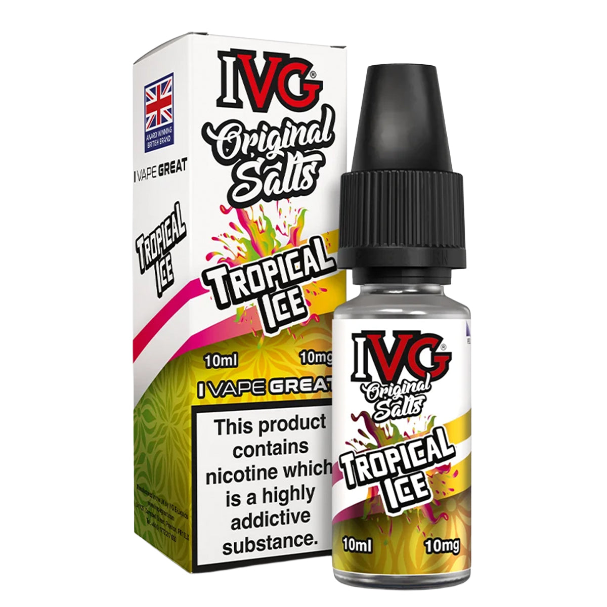 Tropical Ice 10ml Nic Salt by IVG Original Salts