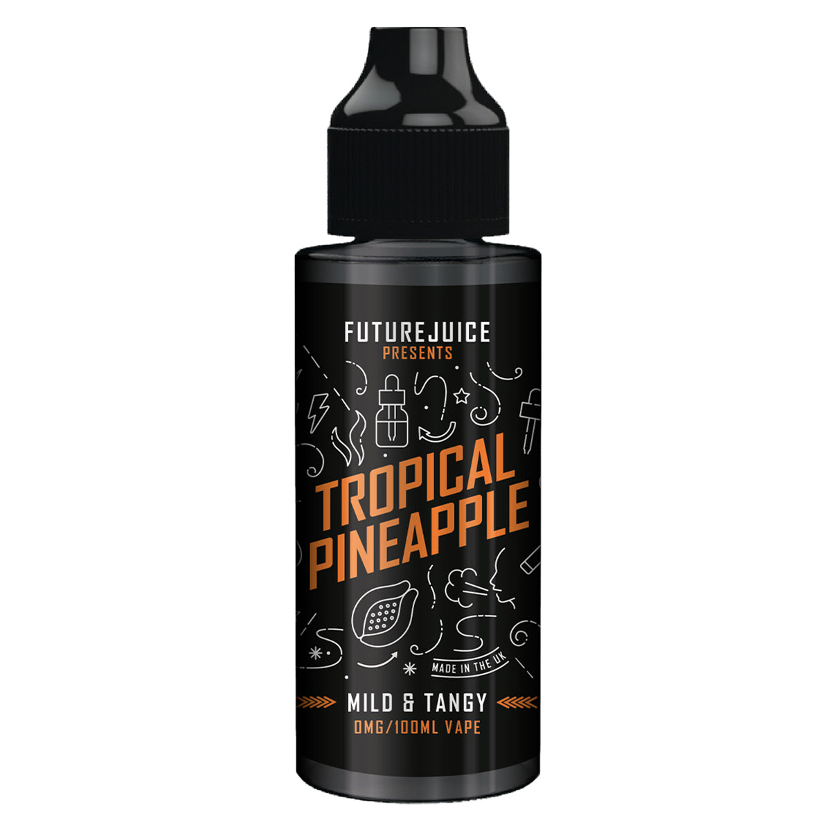 tropical pineapple future juice 100ml shortfill e-liquid