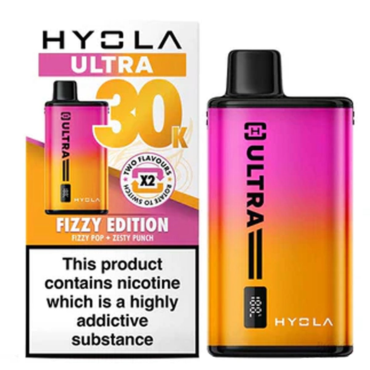 Ultra 30k Rechargeable Pre - Filled Pod Kit by Hyola - Prime Vapes UK