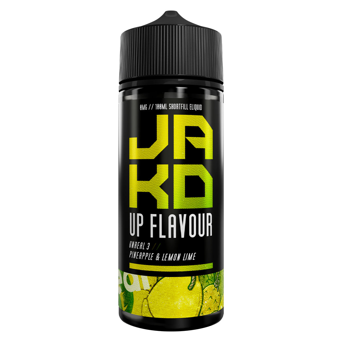 unreal 3 pineapple lemon lime 100ml Shortfill vape juice by jakd