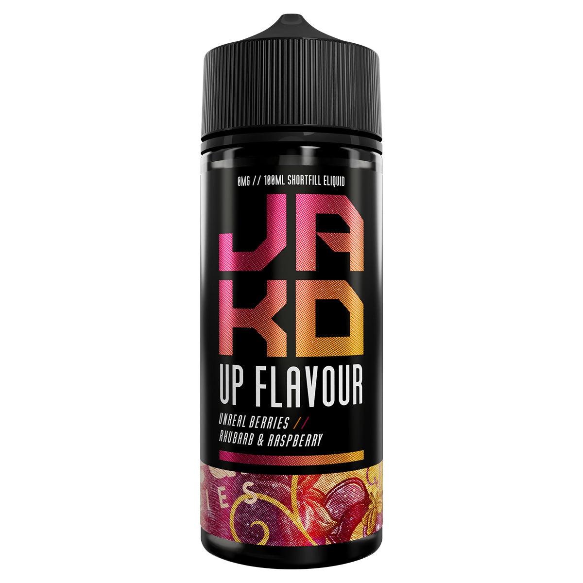 unreal berries rhubarb raspberry 100ml Shortfill vape juice by jakd