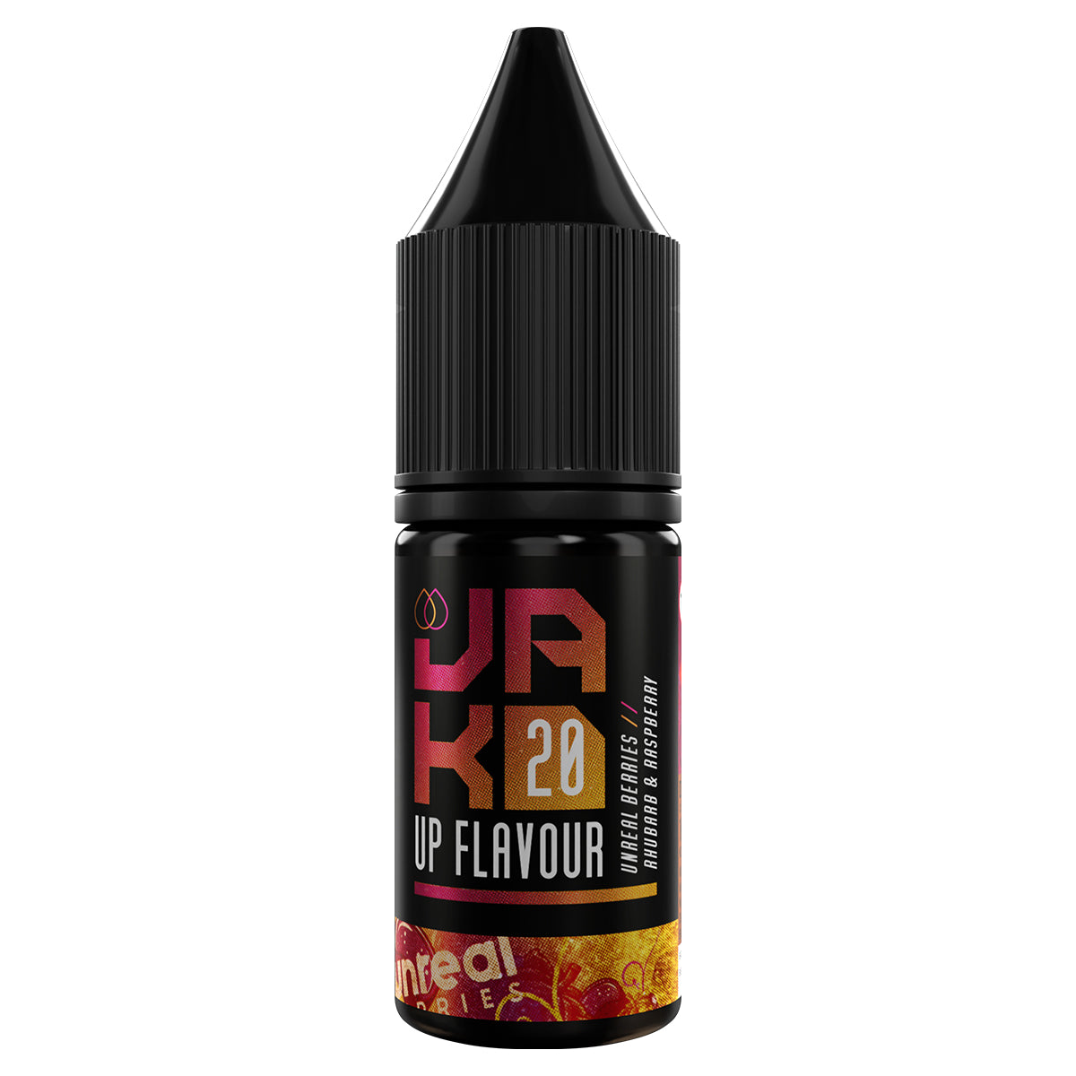 unreal berries rhubarb raspberry 10ml nic salt vape juice by jakd - prime vapes uk