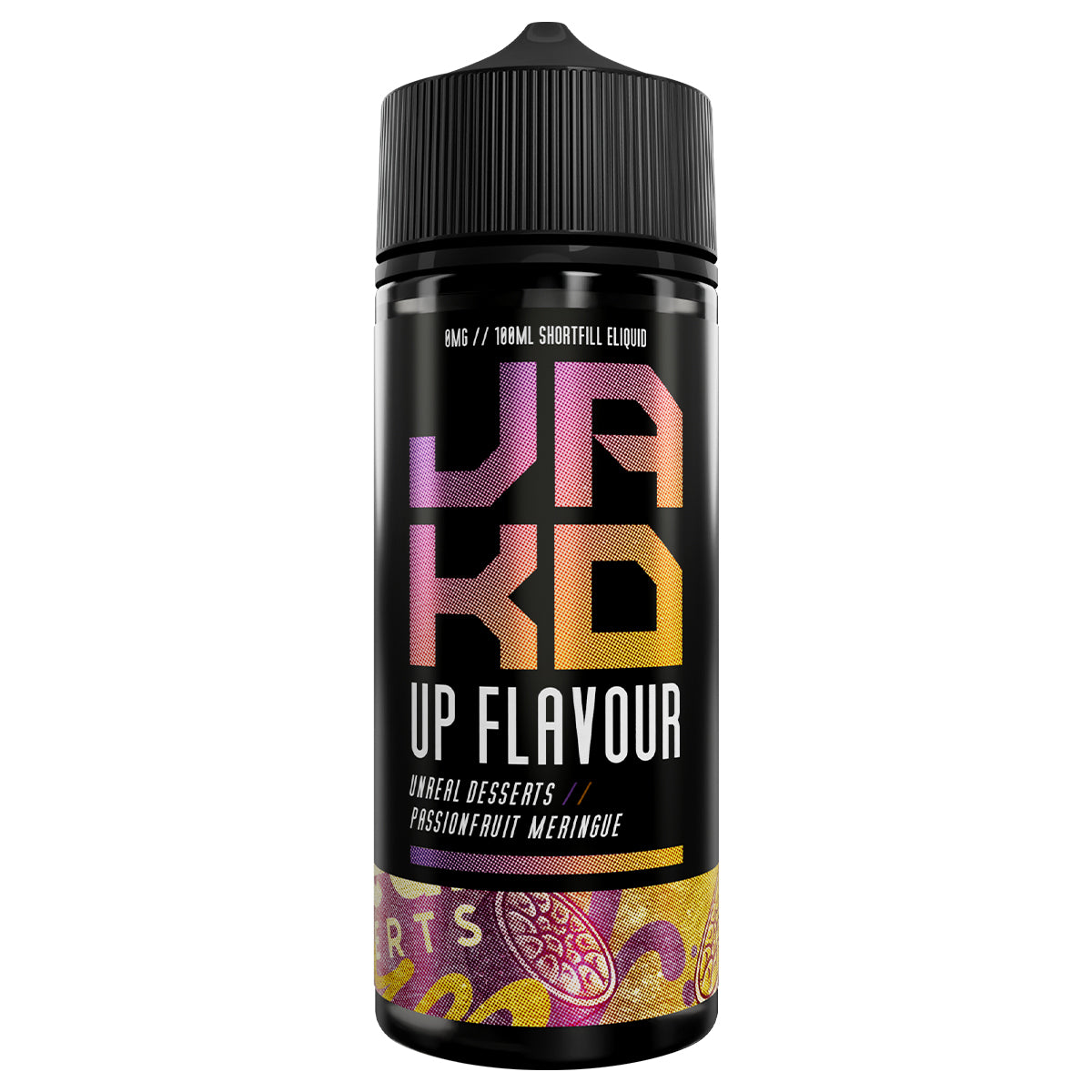 unreal desserts passionfruit meringue 100ml Shortfill vape juice by jakd