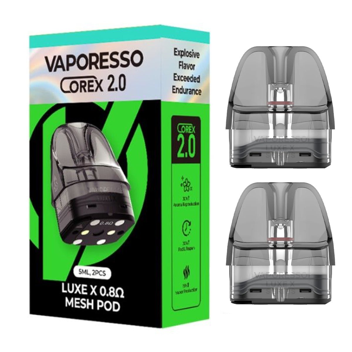 Vaporesso Luxe X Corex 2.0 5ml XL Replacement Pods - 2 Pack Prime Vapes UK Vaporesso Luxe X Corex 2.0 5ml XL Replacement Pods - 2 Pack Prime Vapes UK