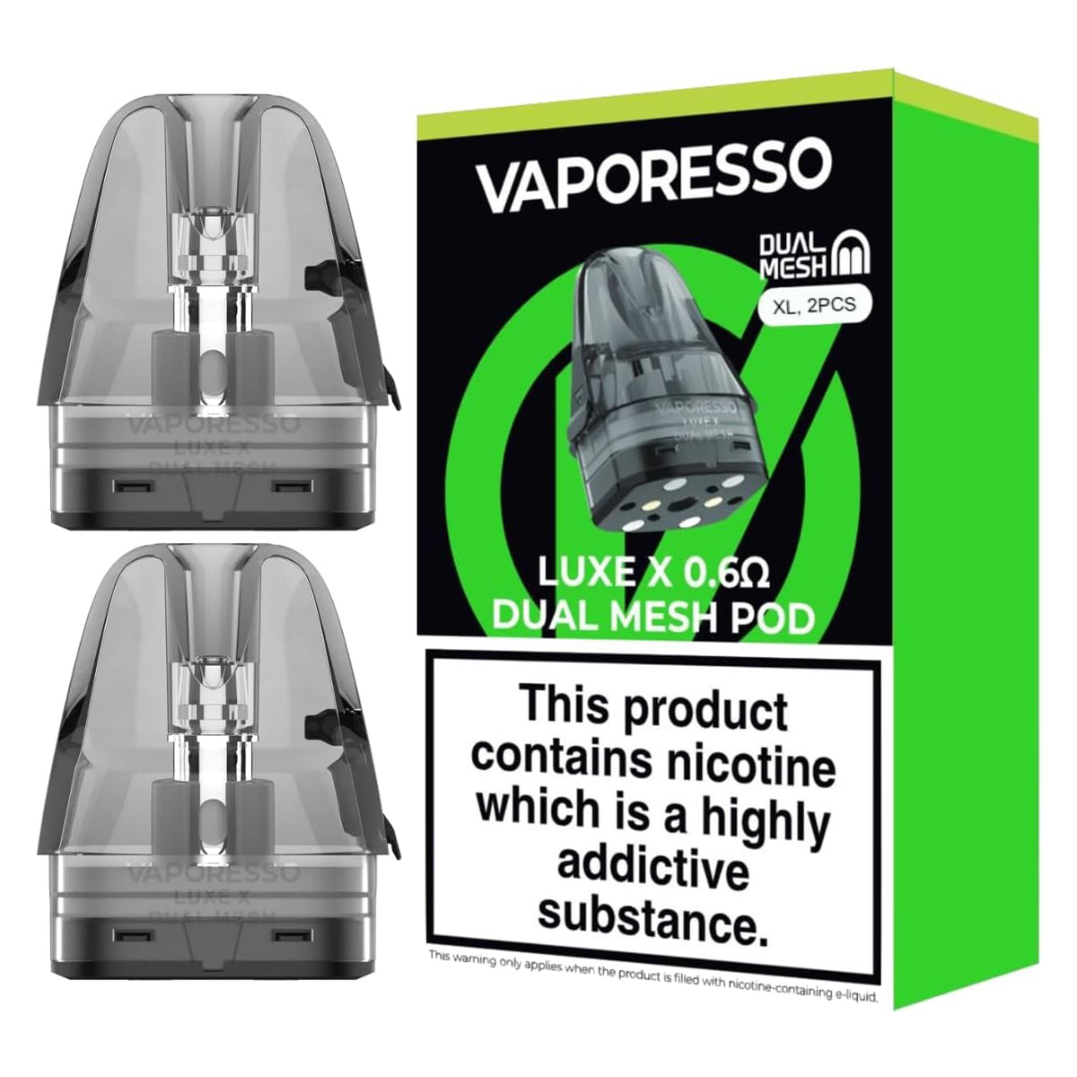 Vaporesso Luxe X Dual Mesh 5ml XL Replacement Pods - 2 Pack