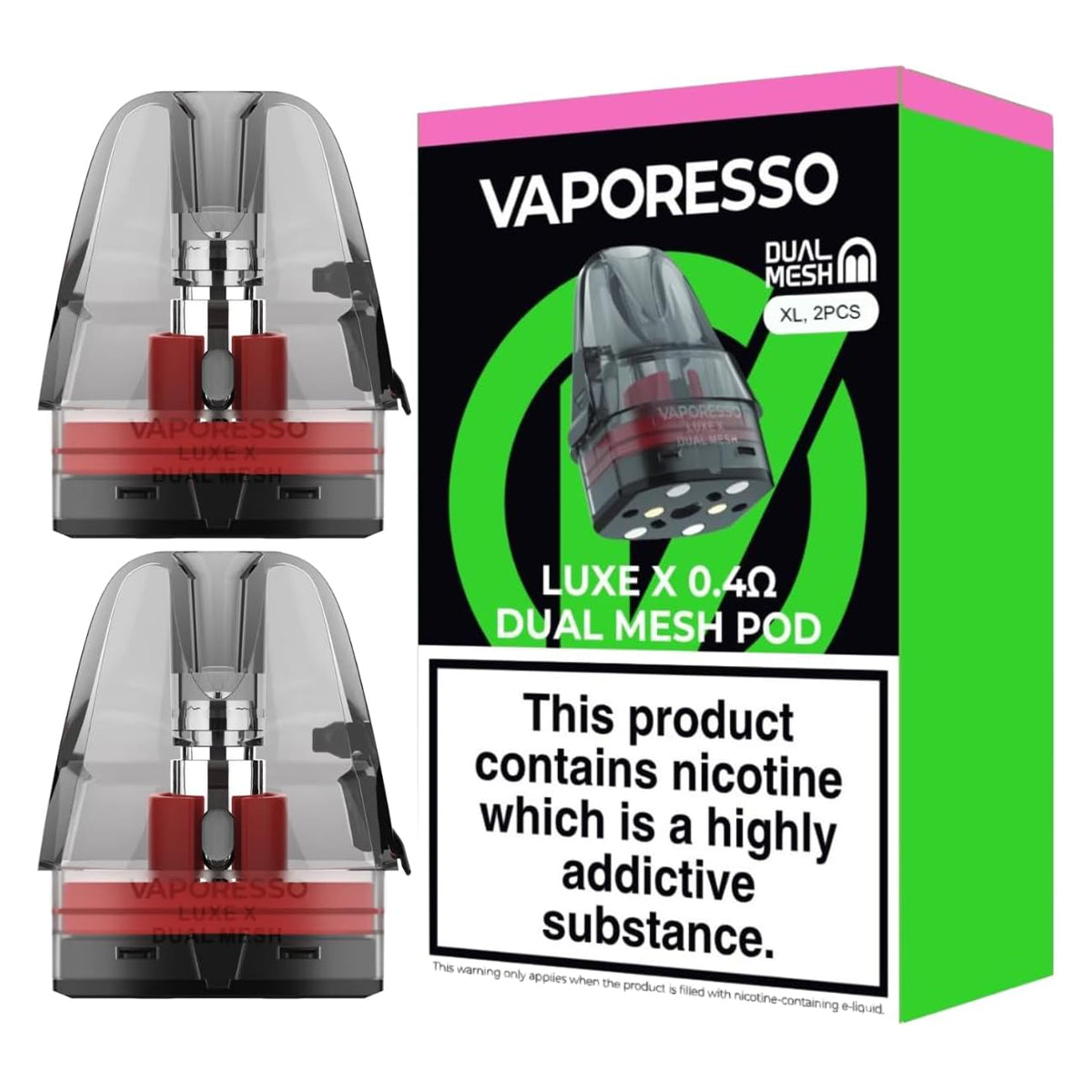 Vaporesso Luxe X Dual Mesh 5ml XL Replacement Pods - 2 Pack