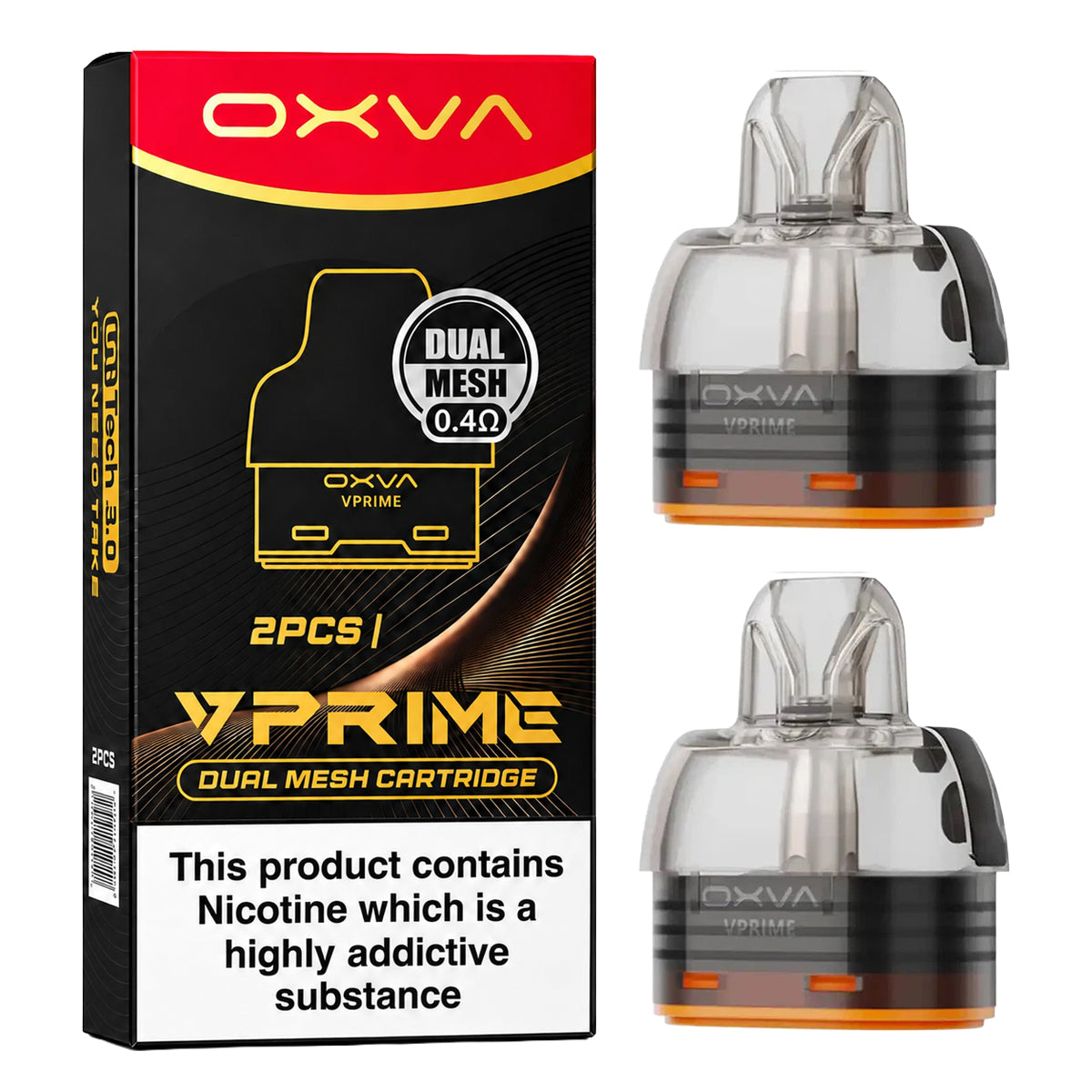 VPRIME 6ml Dual Mesh Replacement Pod Cartridges by Oxva