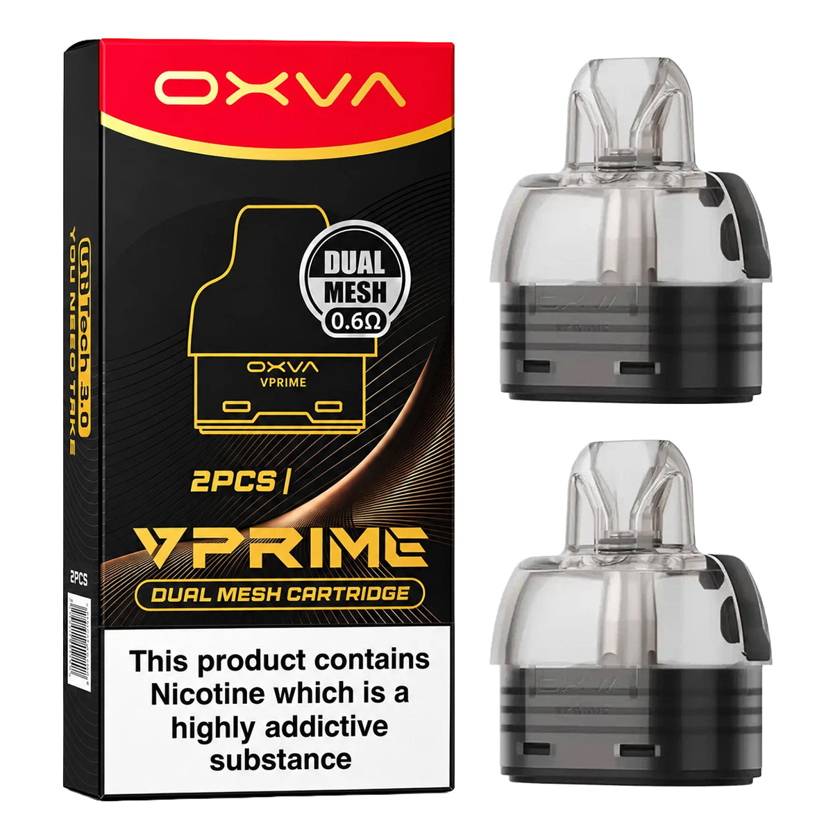 VPRIME 6ml Dual Mesh Replacement Pod Cartridges by Oxva