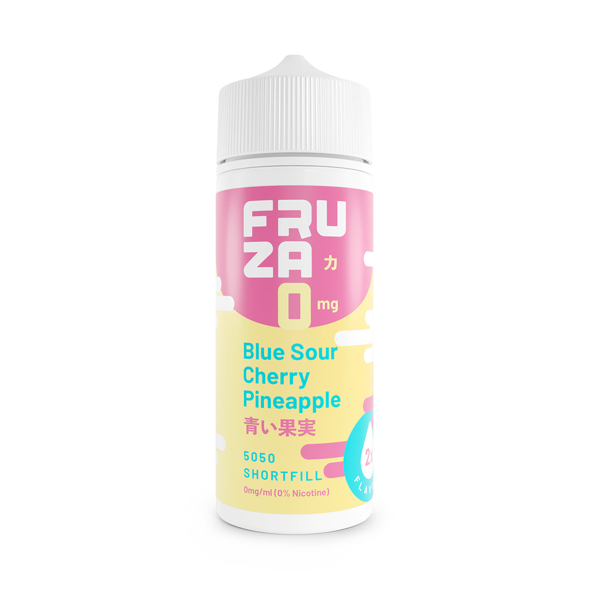blue sour cherry pineapple 100ml shortfill vape juice by fruza