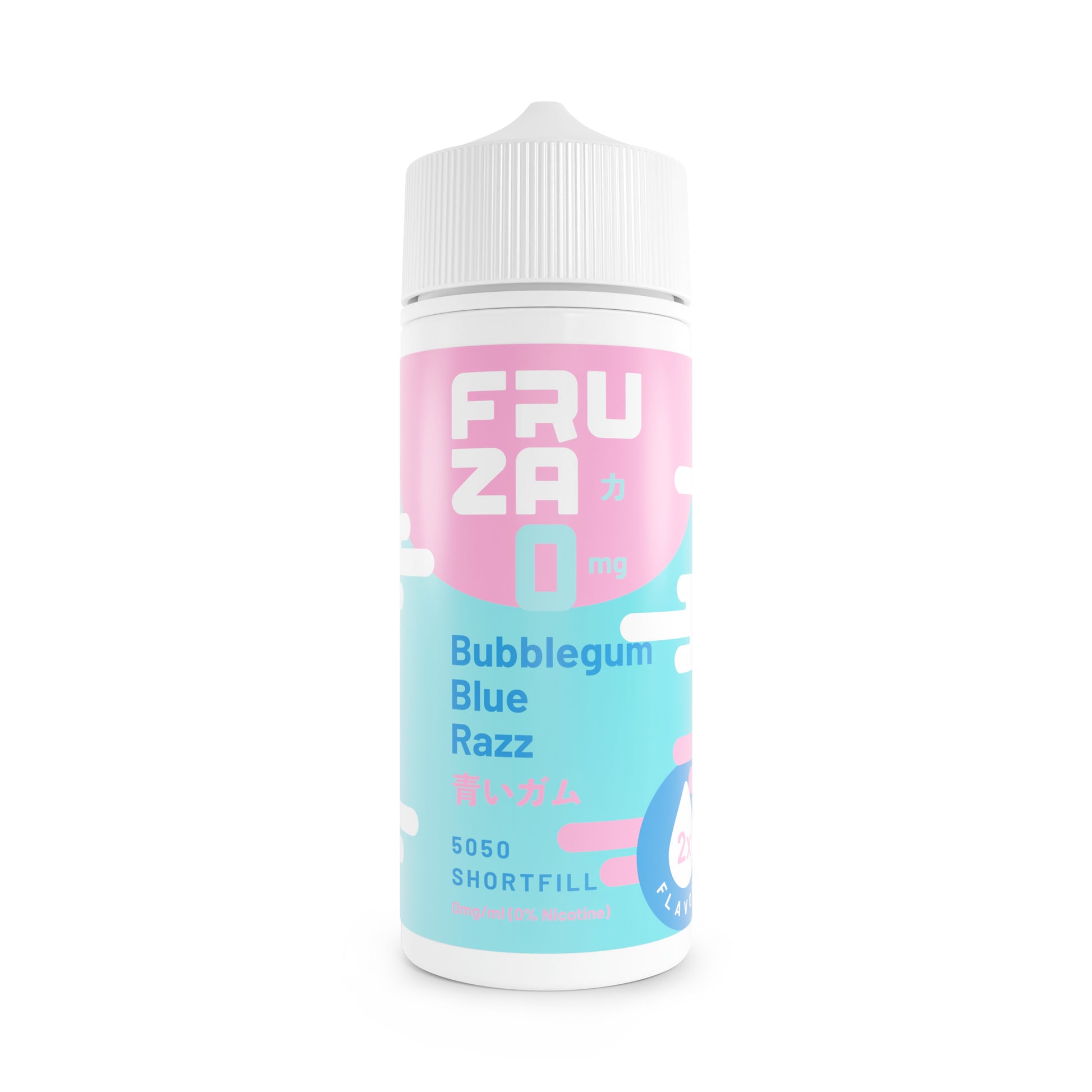bubblegum blue razz 100ml shortfill vape juice by fruza