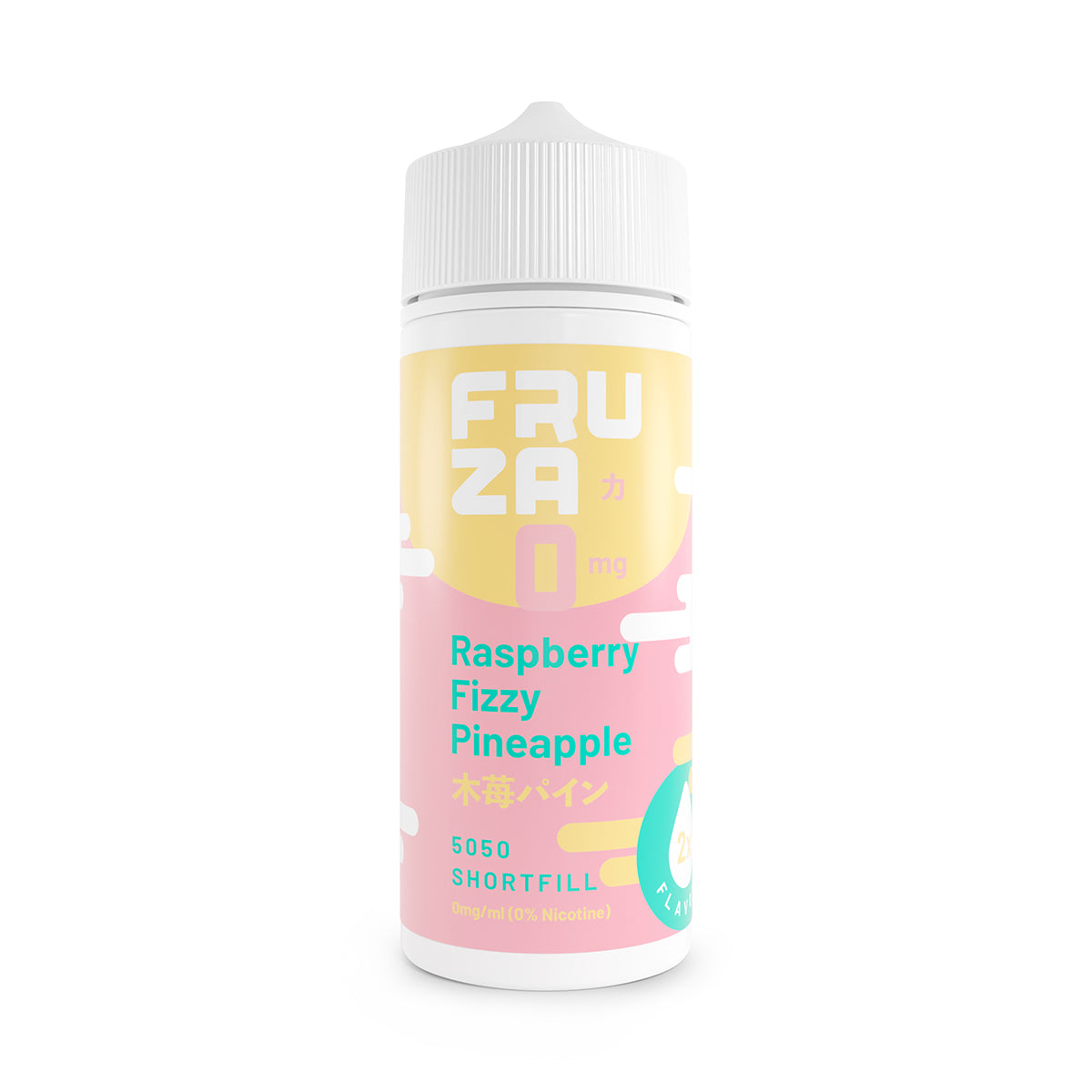 raspberry fizzy pineapple 100ml shortfill vape juice by fruza